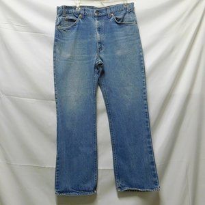 Vtg 70's Saddleman' Boot Orange tab Levi's Jeans
